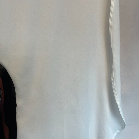 White Open Front Sheer Cardigan - L - Picture 8 of 8